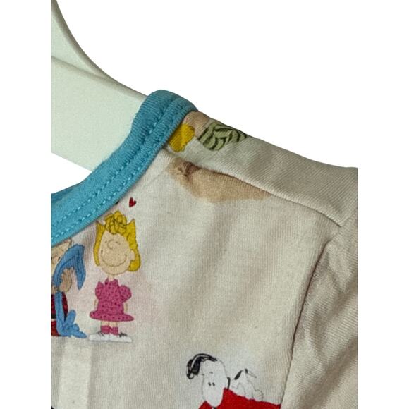 2T Bundle Of Joy Co Twirl Bodysuit Dress Bamboo Snoopy Peanuts Gang Print Soft - Picture 8 of 15